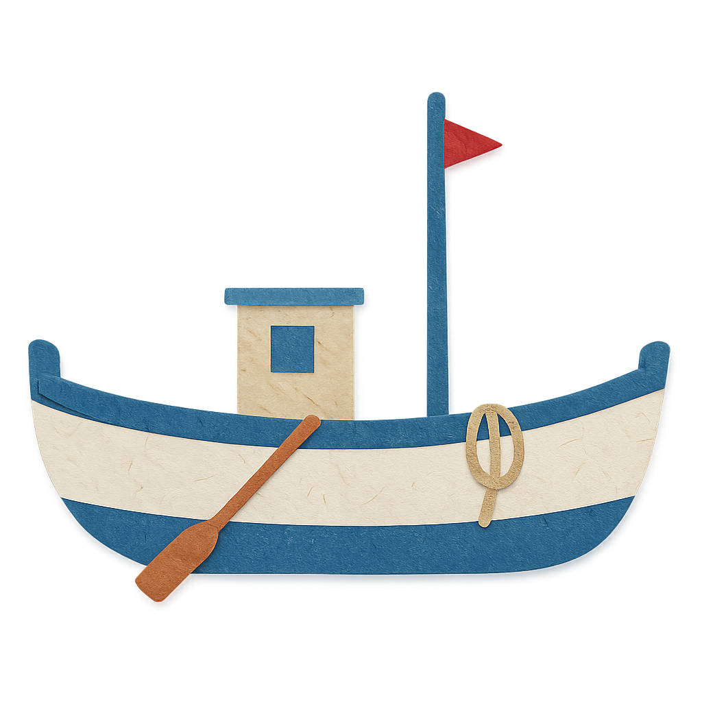 Barca che solca le onde